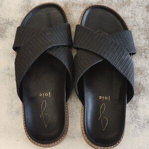 Joie black slide sandals